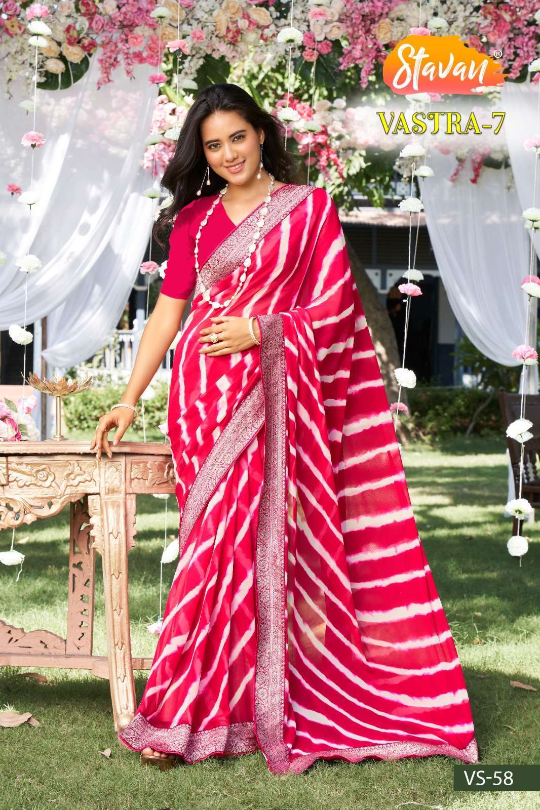 Vastra 7 By Stavan Printed Daily Wear Sarees Catalog
